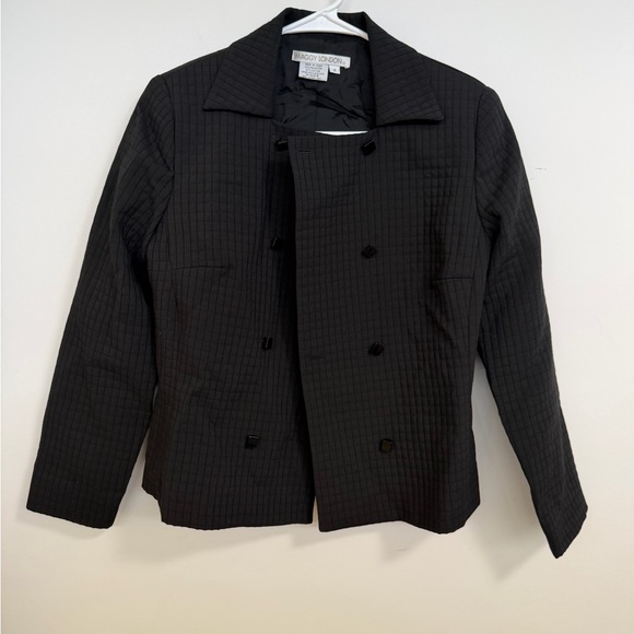Vintage Maggy London Black Double-Breasted Blazer - Picture 3 of 13